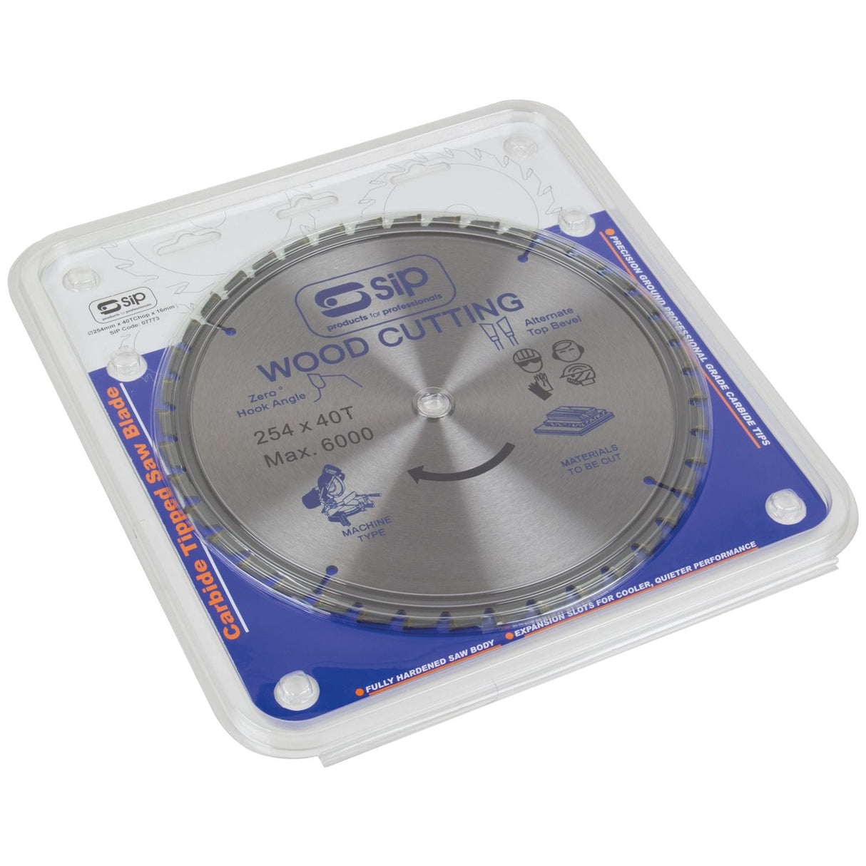 SIP 254mm x 25.4mm TCT 40T Circular Saw Blade - 06184 - SIP-06184 - SIP Tools UK - Trade Counter Direct