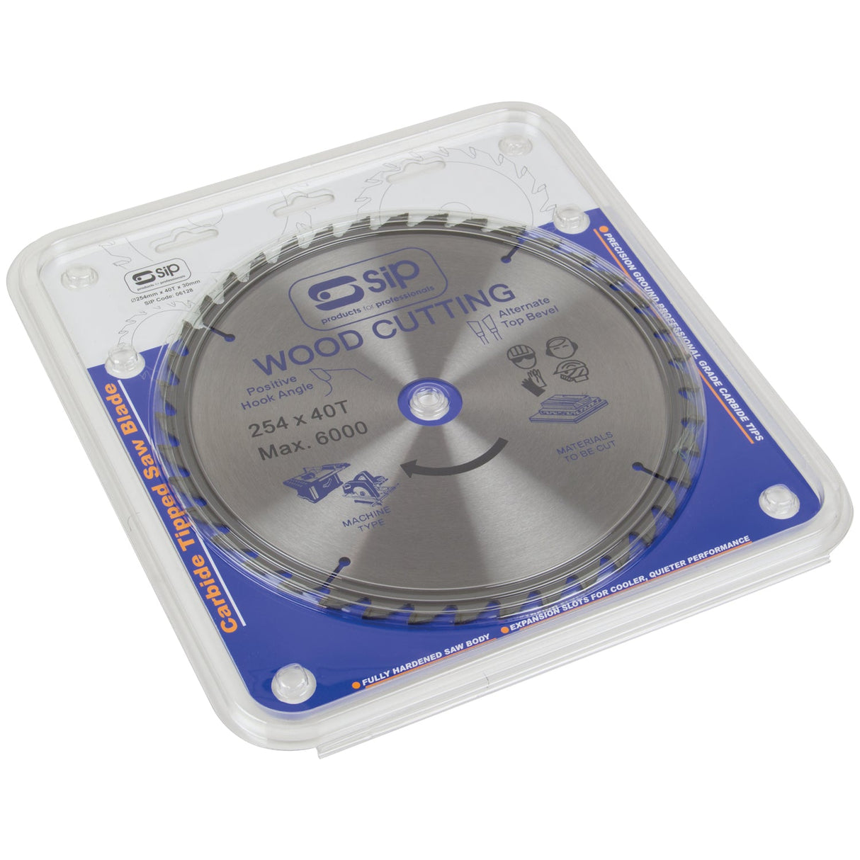 SIP 254mm x 30mm TCT 40T Circular Saw Blade - SIP-06128 - SIP Tools UK - Trade Counter Direct