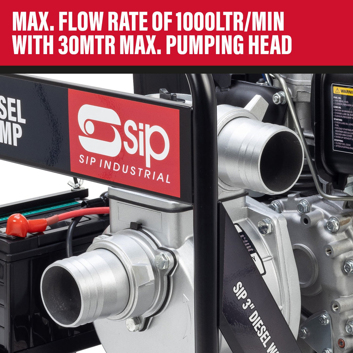 SIP 3" Diesel Water Pump - SIP-04909 - SIP Tools UK - Trade Counter Direct