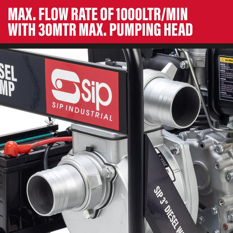 SIP 3" Diesel Water Pump - SIP-04909 - SIP Tools UK - Trade Counter Direct
