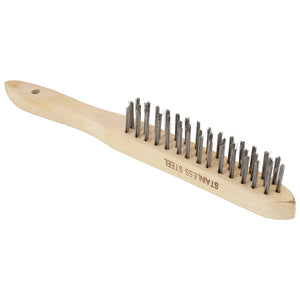SIP 3-Row Stainless Steel Wire Brush - SIP-04169 - SIP Tools UK - Trade Counter Direct
