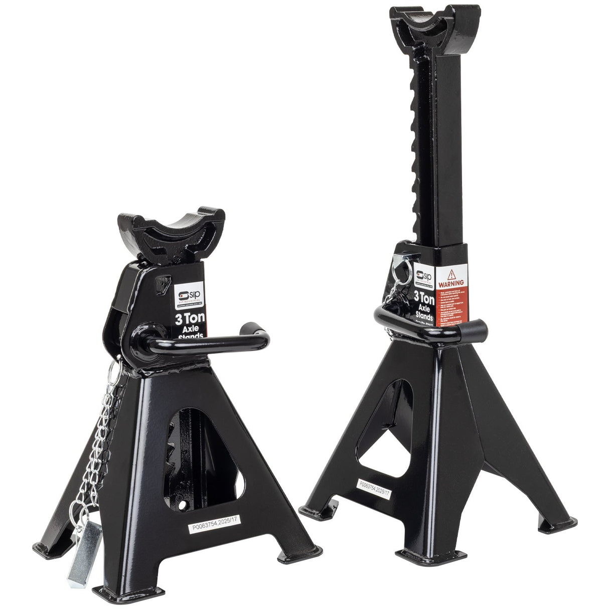 SIP 3 Ton Ratchet Jack Stands - SIP-03637 - SIP Tools UK - Trade Counter Direct