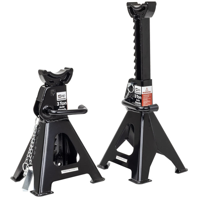 SIP 3 Ton Ratchet Jack Stands - SIP-03637 - SIP Tools UK - Trade Counter Direct