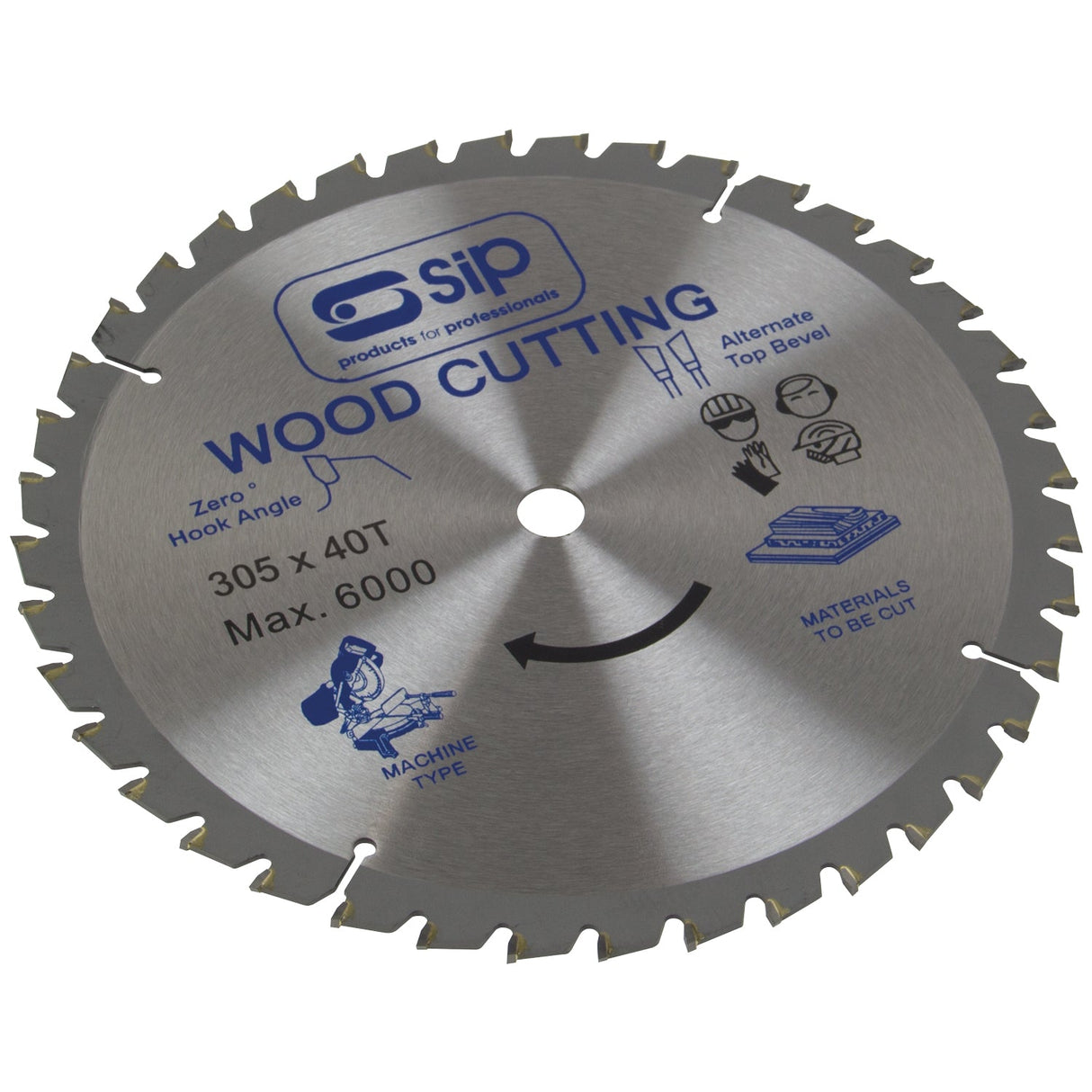 SIP 305mm x 30mm TCT 40T Circular Saw Blade - SIP-06122 - SIP Tools UK - Trade Counter Direct