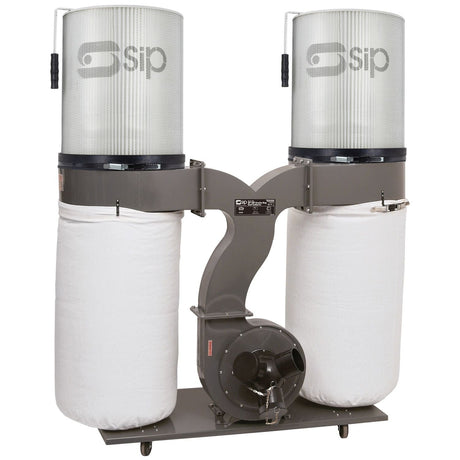 SIP 3HP Double Bag Dust Collector Package - 01994 - SIP-01994 - SIP Tools UK - Trade Counter Direct