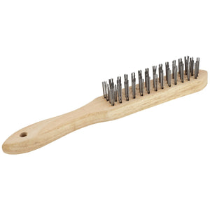 SIP 4 - Row Mild Steel Wire Brush - 04174 - SIP-04174 - SIP Tools UK - Trade Counter Direct