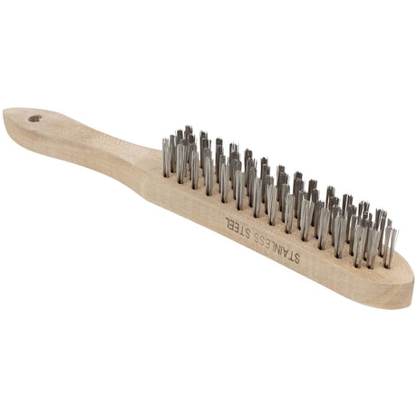 SIP 4 - Row Stainless Steel Wire Brush - 04171 - SIP-04171 - SIP Tools UK - Trade Counter Direct
