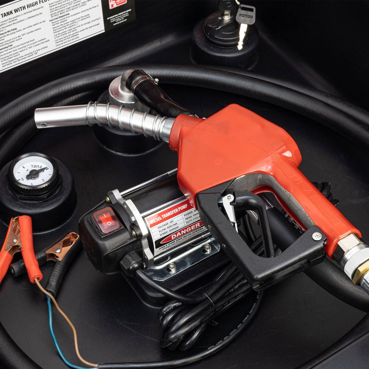 SIP 430ltr Portable Diesel Tank with High-Flow 12v Transfer Pump - SIP-06951 - SIP Tools UK - Trade Counter Direct