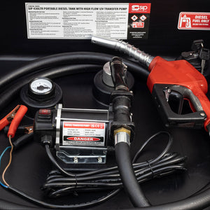 SIP 430ltr Portable Diesel Tank with High-Flow 12v Transfer Pump - SIP-06951 - SIP Tools UK - Trade Counter Direct