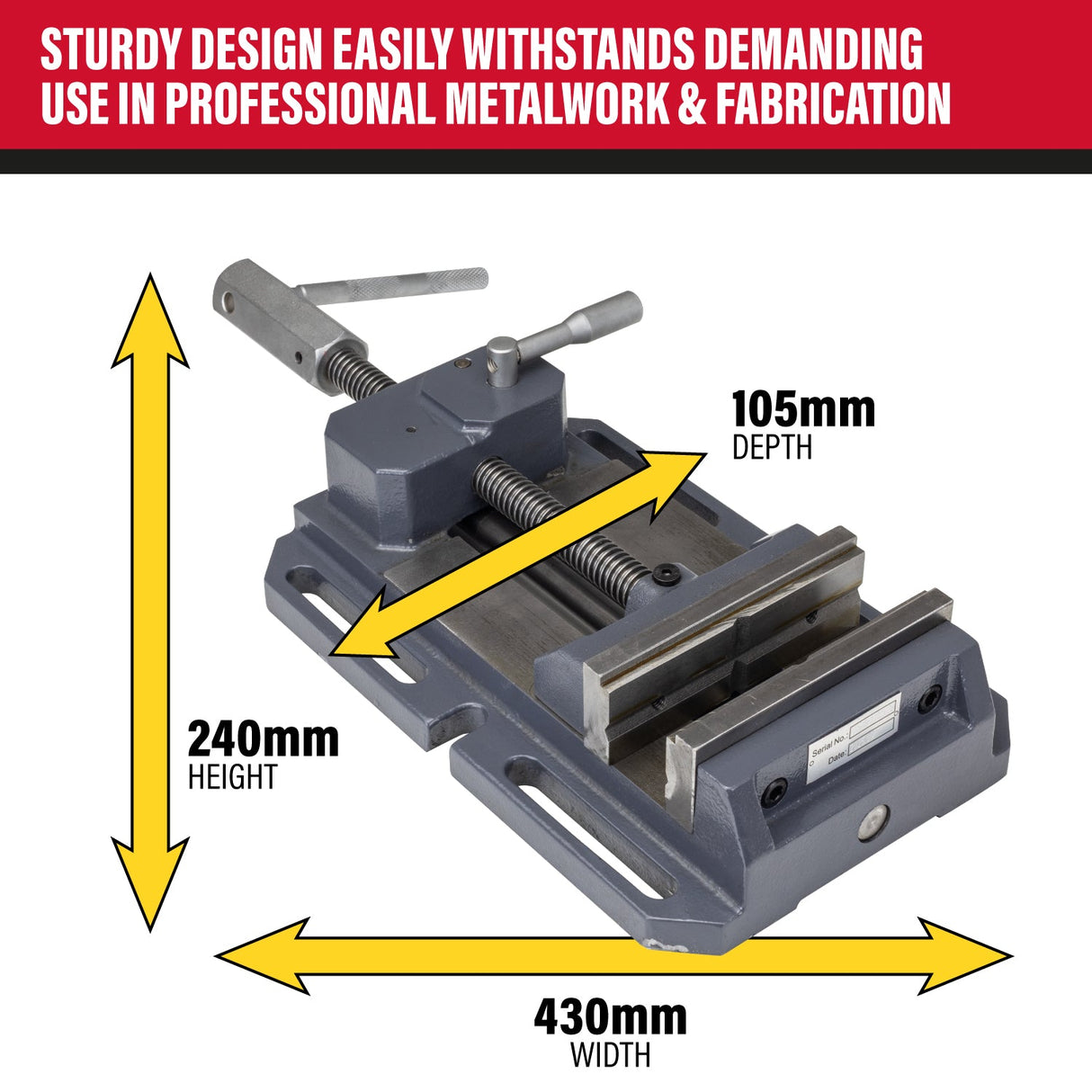 SIP 5.5" Quick Lock Machine Vice - SIP-01730 - SIP Tools UK - Trade Counter Direct