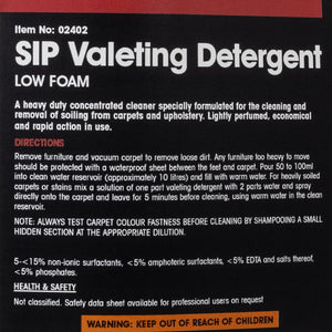SIP 5ltr Valeting Detergent - SIP-02402 - SIP Tools UK - Trade Counter Direct