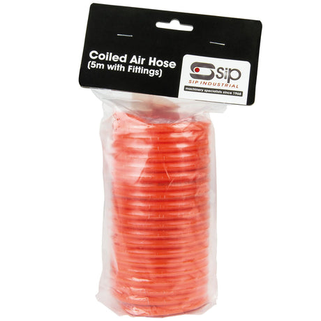 SIP 5mtr Coiled Air Hose - 04115 - SIP-04115 - SIP Tools UK - Trade Counter Direct