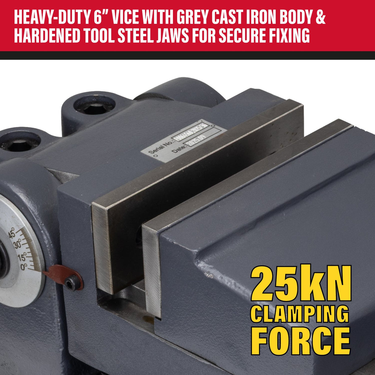 SIP 6" Swivel & Tilt Machine Vice - SIP-01727 - SIP Tools UK - Trade Counter Direct