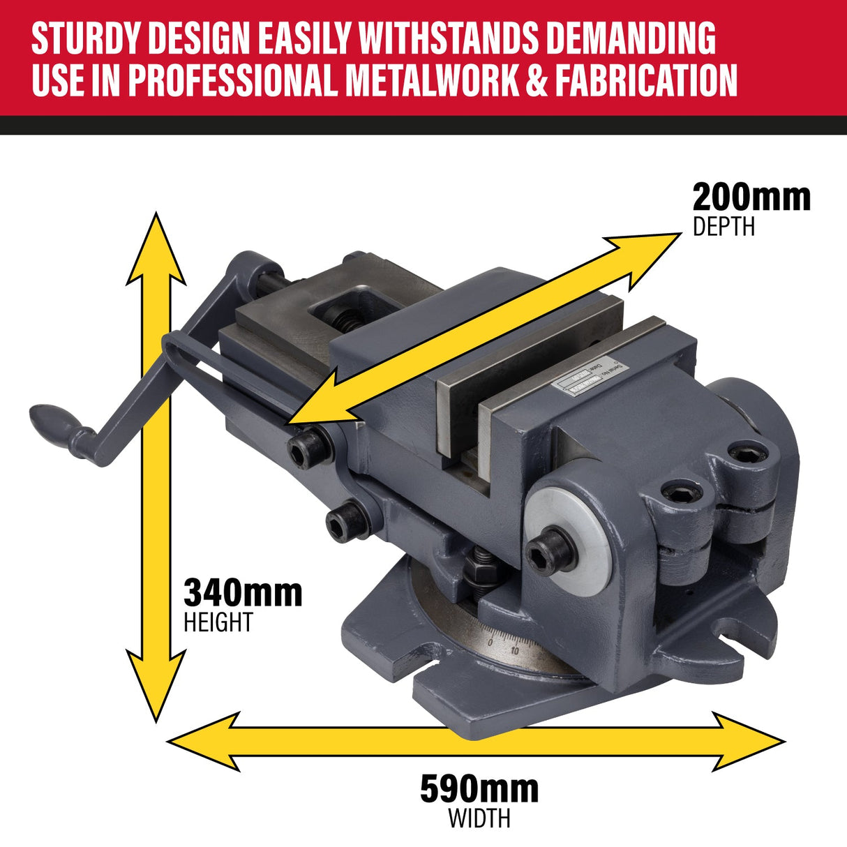 SIP 6" Swivel & Tilt Machine Vice - SIP-01727 - SIP Tools UK - Trade Counter Direct