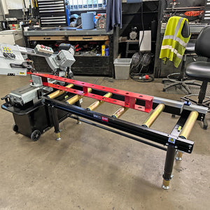 SIP Adjustable Roller Stand Table 1500mm x 400mm 400kg - SIP-01395 - SIP Tools UK - Trade Counter Direct