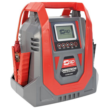 SIP CHARGESTAR D40 Digital Battery Charger - SIP-03556 - SIP Tools UK - Trade Counter Direct