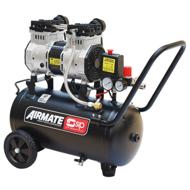 SIP DD 2hp 24ltr Low Noise Oil-Free Direct Drive Compressor - SIP-05478 - SIP Tools UK - Trade Counter Direct