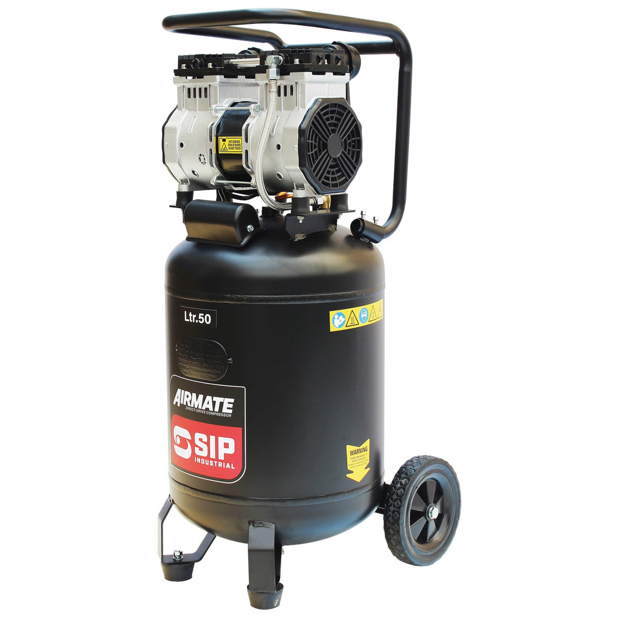 SIP DD 2hp 50ltr Low Noise Oil-Free Vertical Direct Drive Compressor - SIP-05483 - SIP Tools UK - Trade Counter Direct