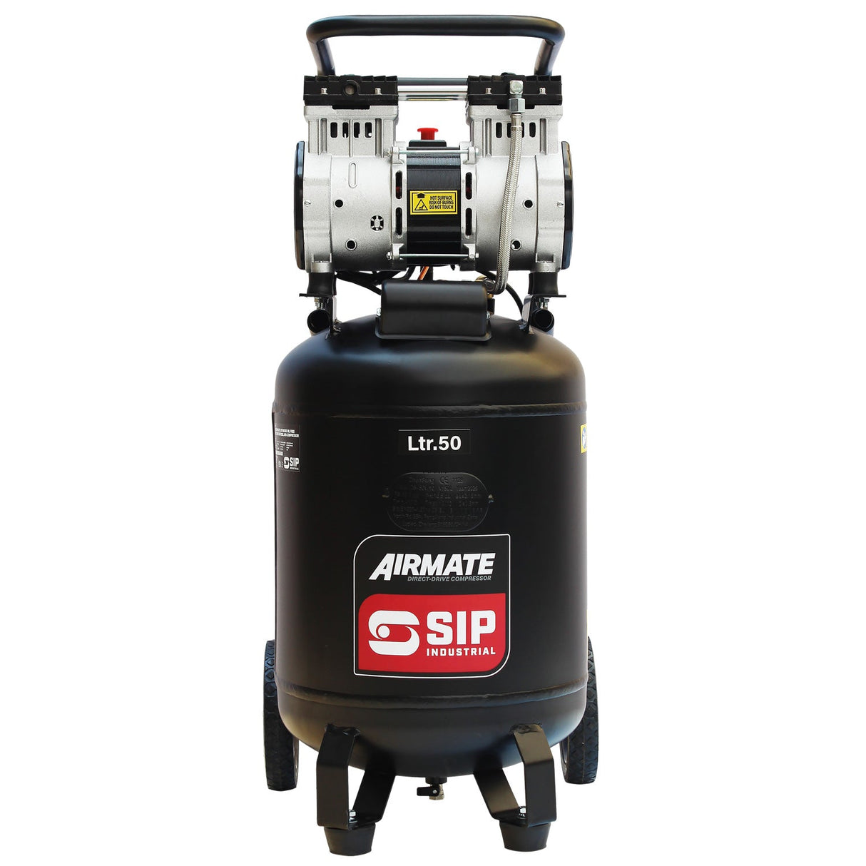 SIP DD 2hp 50ltr Low Noise Oil-Free Vertical Direct Drive Compressor - SIP-05483 - SIP Tools UK - Trade Counter Direct