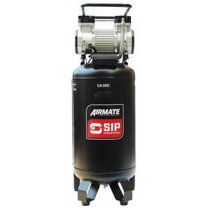 SIP DD 3hp 100ltr Low Noise Oil-Free Vertical Direct Drive Compressor - SIP-05484 - SIP Tools UK - Trade Counter Direct