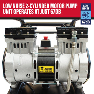 SIP DD 3hp 100ltr Low Noise Oil-Free Vertical Direct Drive Compressor - SIP-05484 - SIP Tools UK - Trade Counter Direct