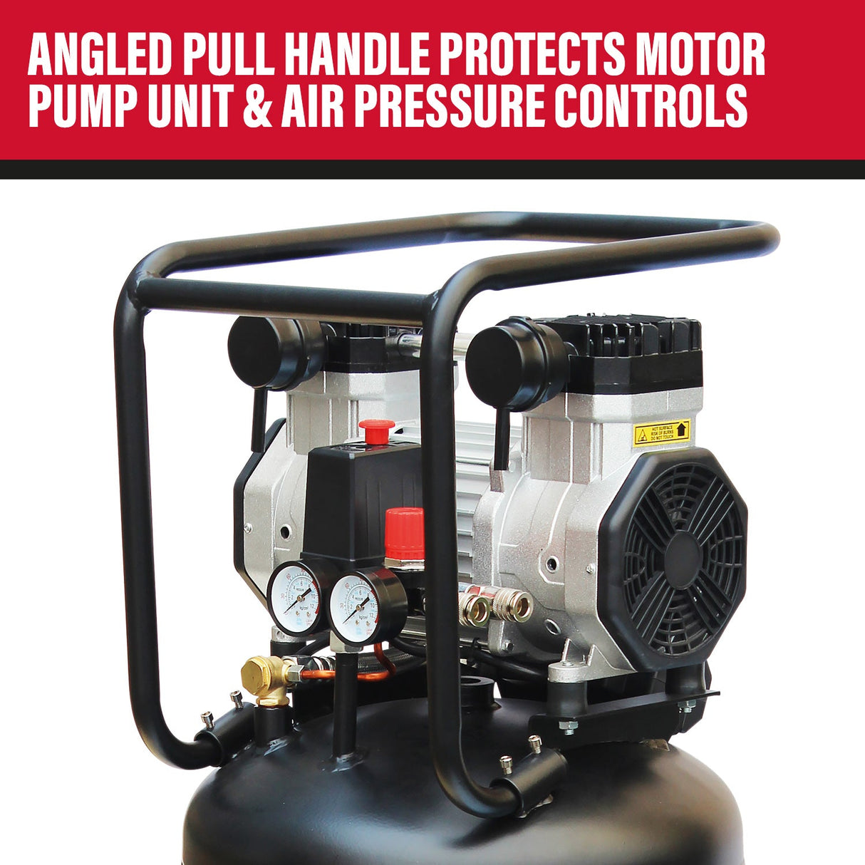 SIP DD 3hp 100ltr Low Noise Oil-Free Vertical Direct Drive Compressor - SIP-05484 - SIP Tools UK - Trade Counter Direct