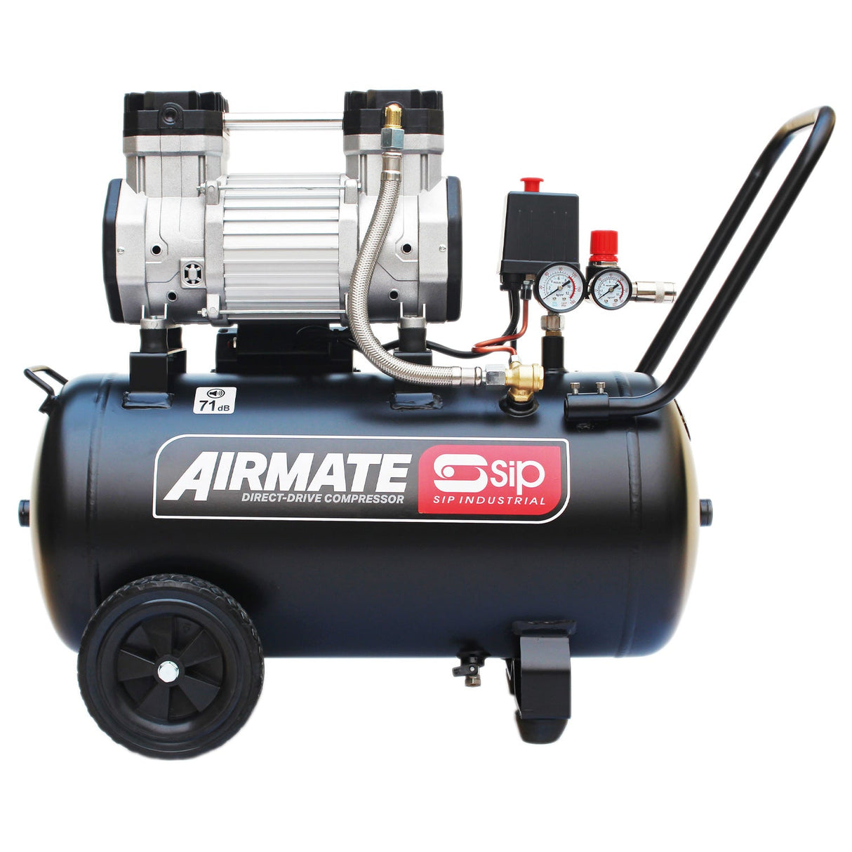 SIP DD 3hp 50ltr Low Noise Oil-Free Direct Drive Compressor - SIP-05480 - SIP Tools UK - Trade Counter Direct
