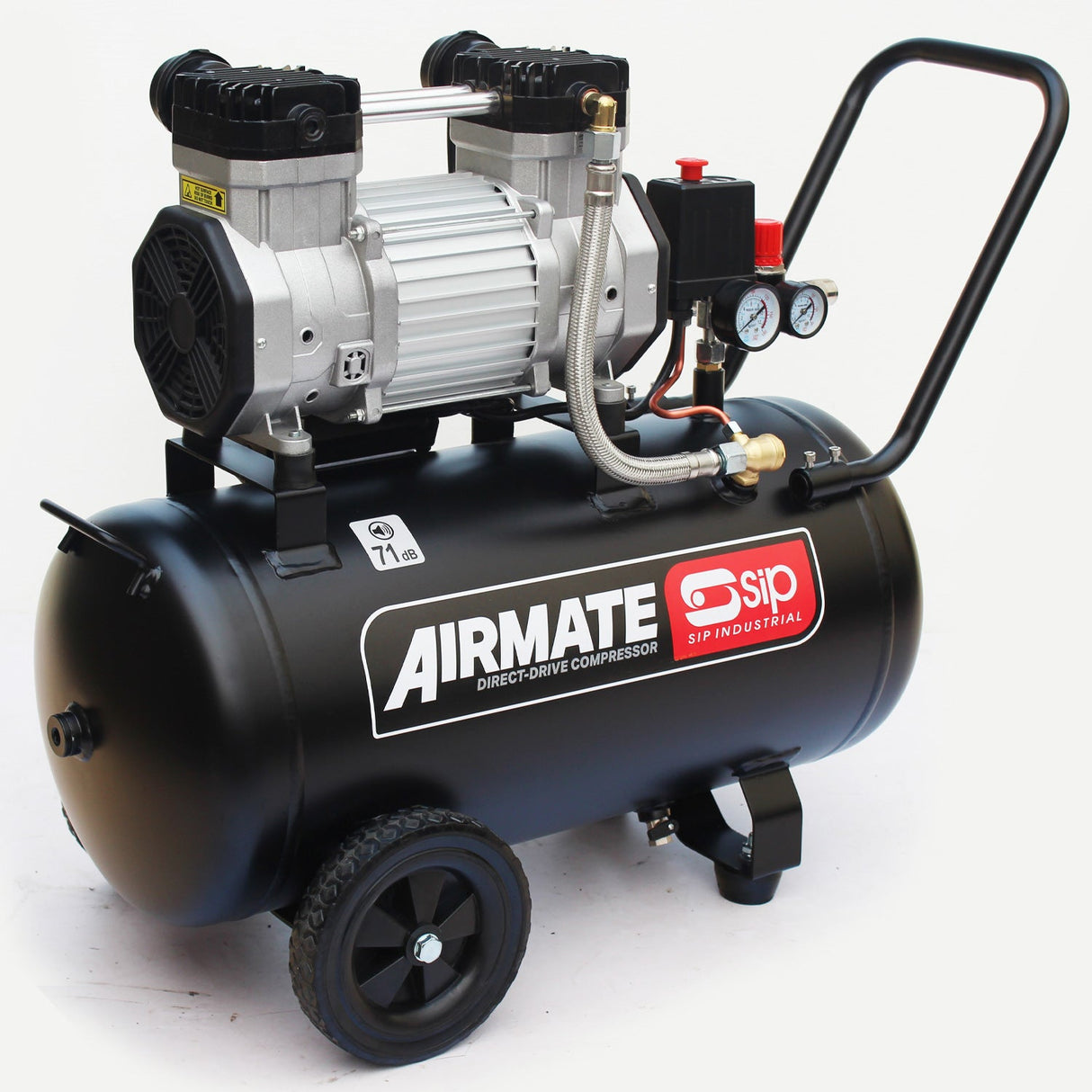 SIP DD 3hp 50ltr Low Noise Oil-Free Direct Drive Compressor - SIP-05480 - SIP Tools UK - Trade Counter Direct