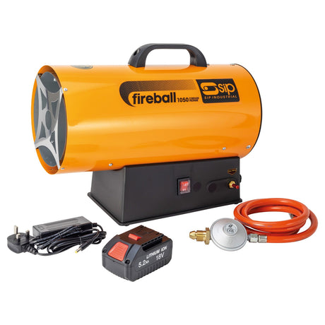 SIP FIREBALL 1050 Cordless Propane Heater - SIP-09279 - SIP Tools UK - Trade Counter Direct