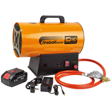 SIP FIREBALL 515 Cordless Propane Heater - SIP-09269 - SIP Tools UK - Trade Counter Direct