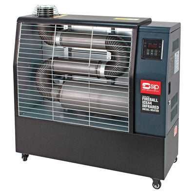 SIP FIREBALL IDX44 Industrial Infrared Diesel Heater with 3pc Flue Kit - SIP-09236A - SIP Tools UK - Trade Counter Direct