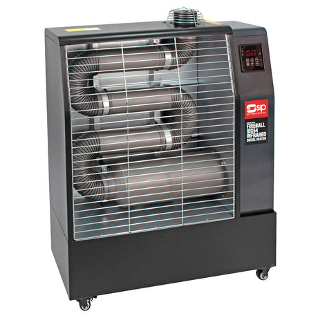 SIP FIREBALL IDX54 Industrial Infrared Diesel Heater with 3pc Flue Kit - SIP-09241A - SIP Tools UK - Trade Counter Direct
