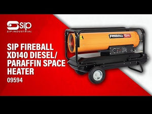 SIP FIREBALL XD140 Diesel/Paraffin Space Heater - SIP-09594 - SIP Tools UK - Trade Counter Direct