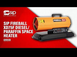 SIP FIREBALL XD75F Diesel/Paraffin Space Heater - SIP-09591 - SIP Tools UK - Trade Counter Direct