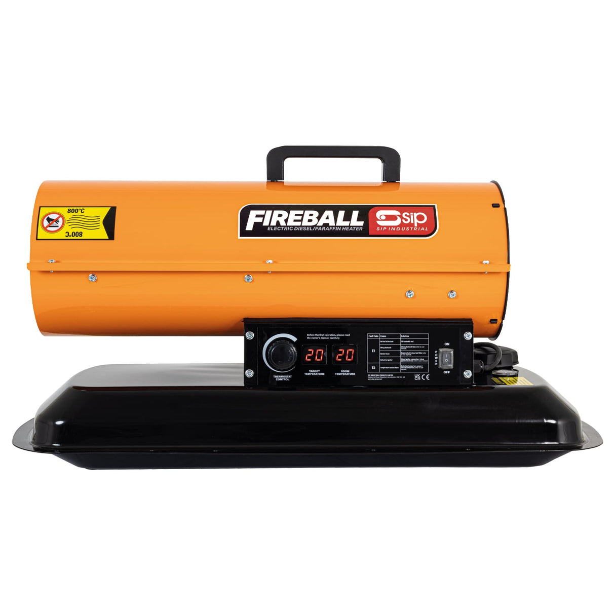 SIP FIREBALL XD75F Diesel/Paraffin Space Heater - SIP-09591 - SIP Tools UK - Trade Counter Direct