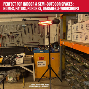 SIP Halogen Infrared Heater with Remote Control - SIP-09586 - SIP Tools UK - Trade Counter Direct