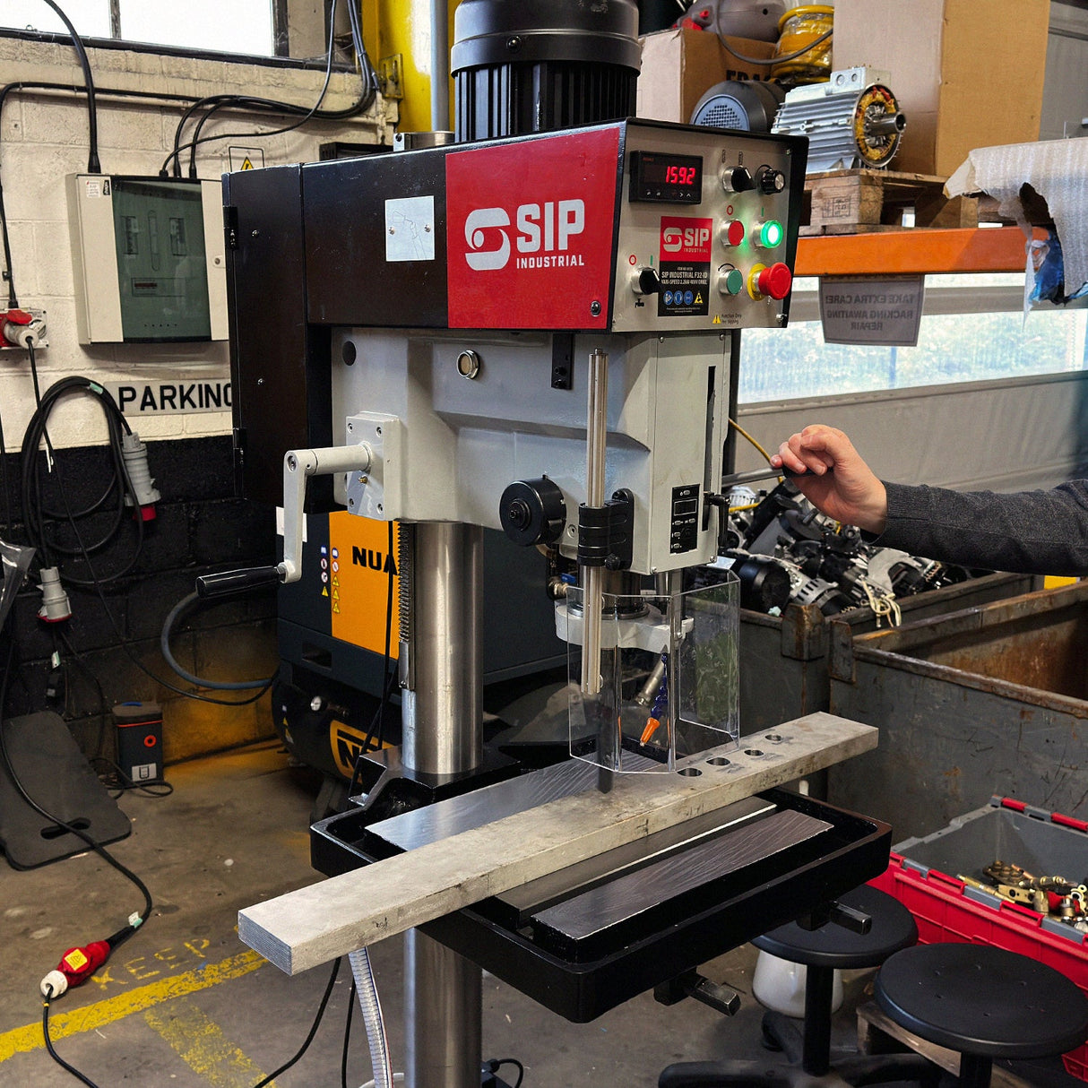 SIP Industrial F32-ID Vari-Speed 2.2kW 400v Floor Pillar Drill - SIP-01720 - SIP Tools UK - Trade Counter Direct