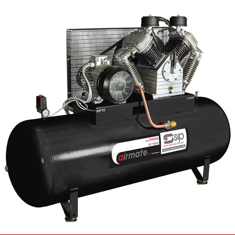 SIP ISBD15/500 500ltr Industrial Electric Compressor - SIP-06297 - SIP Tools UK - Trade Counter Direct
