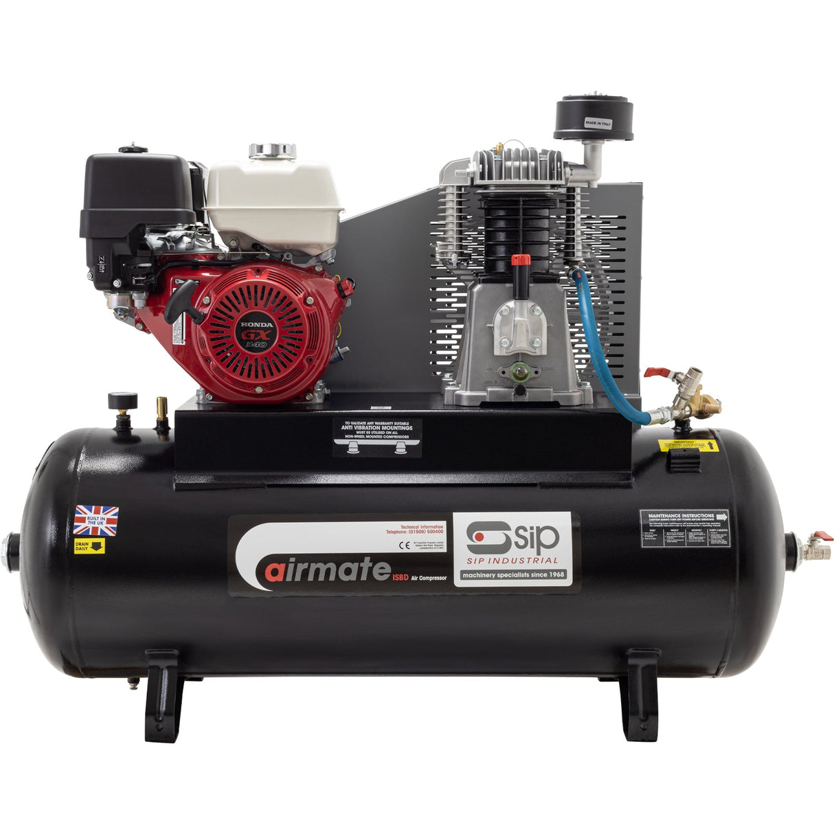 SIP ISHP11/200 Industrial Petrol Compressor - SIP-04461 - SIP Tools UK - Trade Counter Direct