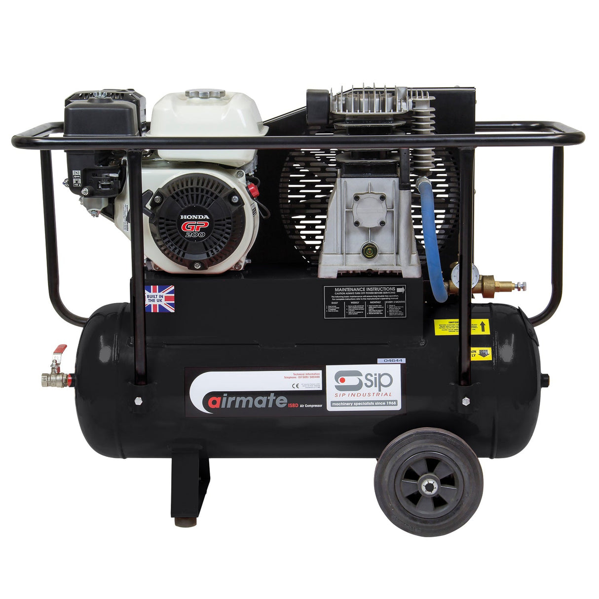 SIP ISHP6/50 Industrial Petrol Compressor - SIP-04644 - SIP Tools UK - Trade Counter Direct