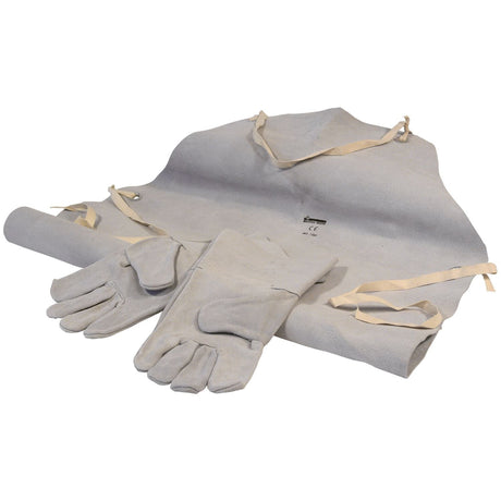 SIP Leather Welding Gloves & Apron - 25112 - SIP-25112 - SIP Tools UK - Trade Counter Direct