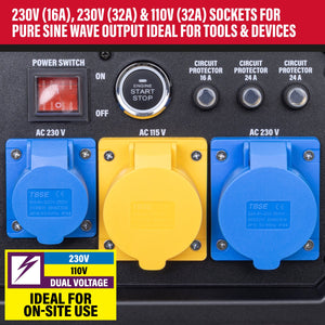 SIP MEDUSA® ISG5800 5.8kW Dual Voltage Digital Inverter Generator - SIP-25404 - SIP Tools UK - Trade Counter Direct