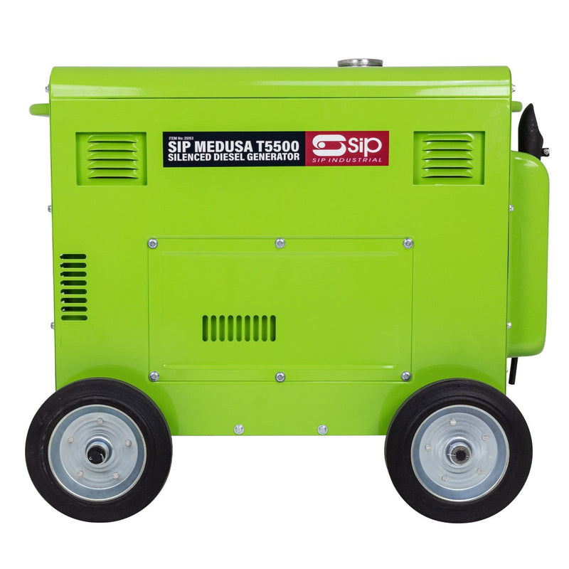 SIP MEDUSA T5500 Silenced Diesel Generator - SIP-25153 - SIP Tools UK - Trade Counter Direct