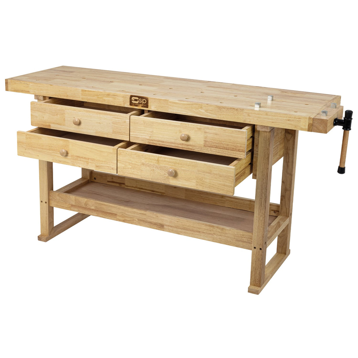 SIP Professional Hardwood 4 - Drawer Workbench - SIP-01460 - SIP Tools UK - Trade Counter Direct