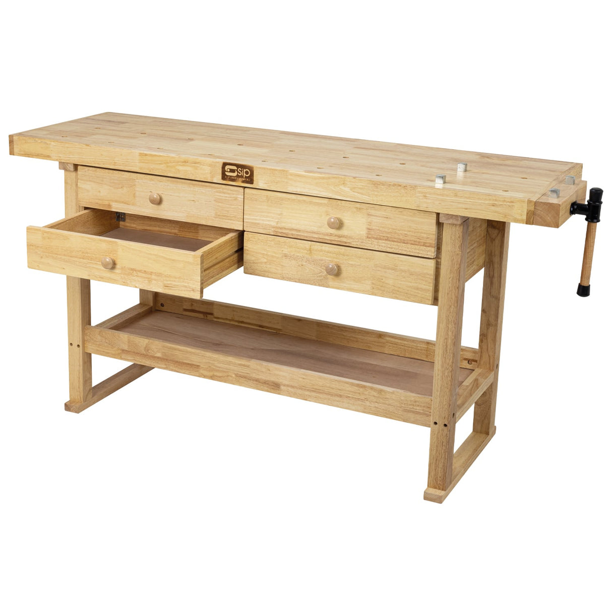 SIP Professional Hardwood 4 - Drawer Workbench - SIP-01460 - SIP Tools UK - Trade Counter Direct