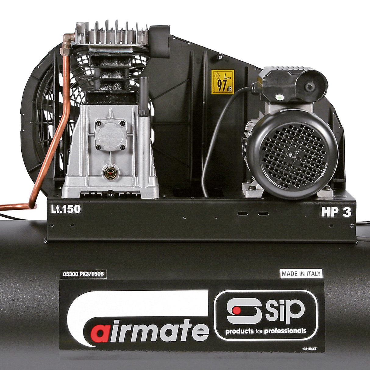 SIP PX3/150-SRB 150ltr Belt Drive Compressor - SIP-05300 - SIP Tools UK - Trade Counter Direct