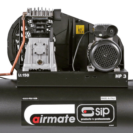 SIP PX3/150-SRB 150ltr Belt Drive Compressor - SIP-05300 - SIP Tools UK - Trade Counter Direct