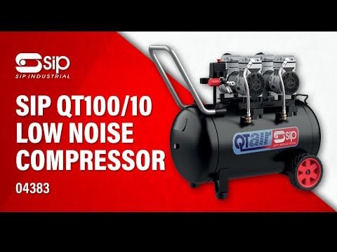 SIP QT 100/10 Low Noise Direct Drive Compressor - 04383 - SIP-04383 - SIP Tools UK - Trade Counter Direct