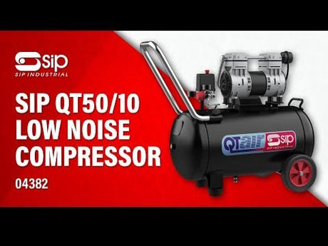SIP QT 50/10 Low Noise Direct Drive Compressor - 04382 - SIP-04382 - SIP Tools UK - Trade Counter Direct