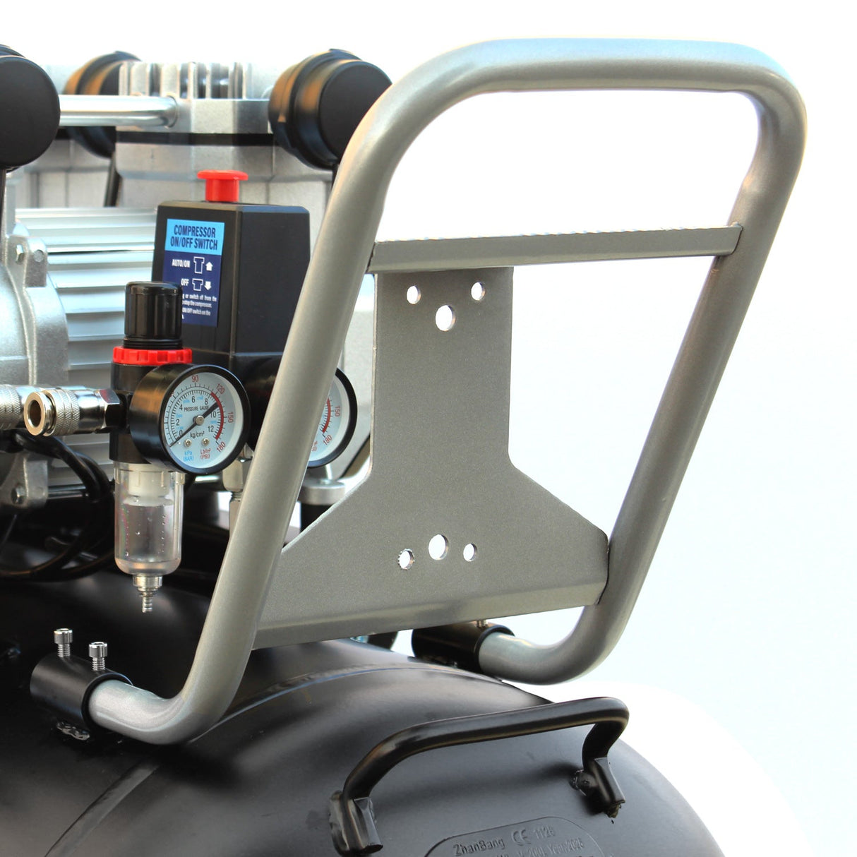 SIP QT AIR DD 4.5hp 200ltr Ultra Low Noise Compressor & Hose Reel Package - SIP-05498AHR15 - SIP Tools UK - Trade Counter Direct